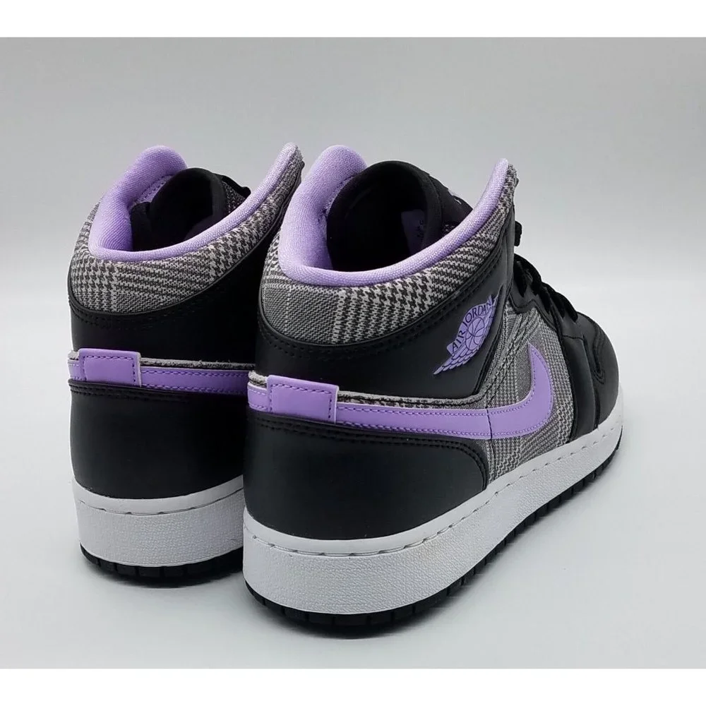 Jordan 1 Mid SE 'Houndstooth' (GS) DC7226-015 - Picture 5 of 10